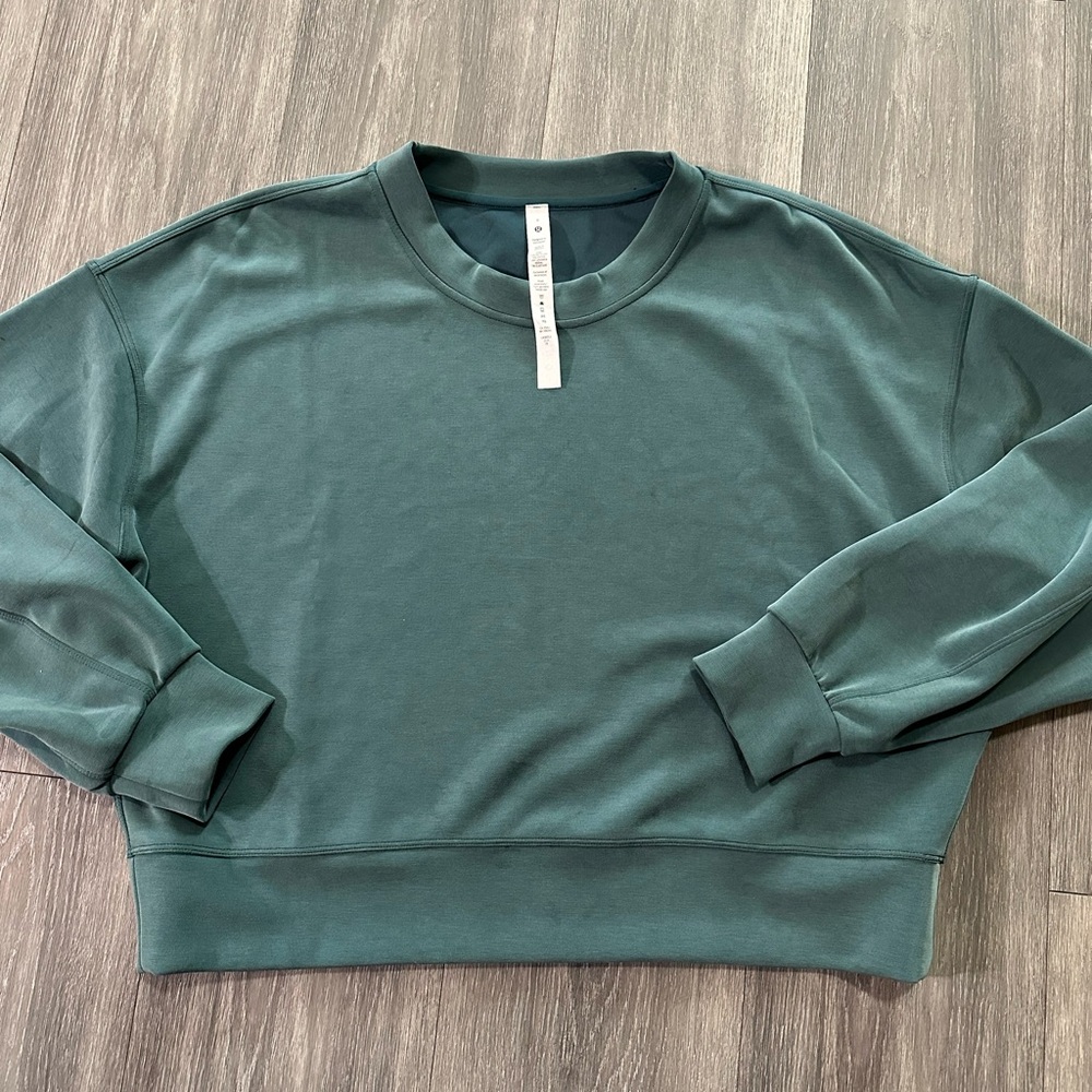 Lululemon Athletica Deep Green Crewneck Sweatshirt